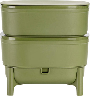 Plastia Wormenhotel 30L - 100% Gerecycled kunststof - Wormenbak - Compostbak groen