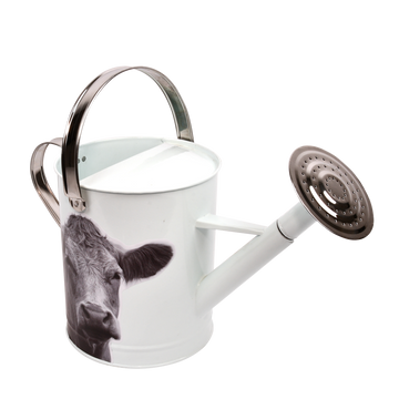 Esschert Design Gieter Koe 5 Liter 44,5 X 25 Cm Zink Wit
